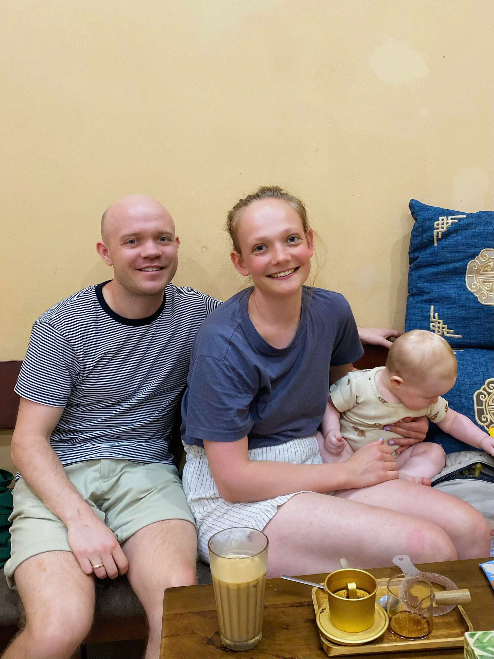 Family enjoying the coffee workshop